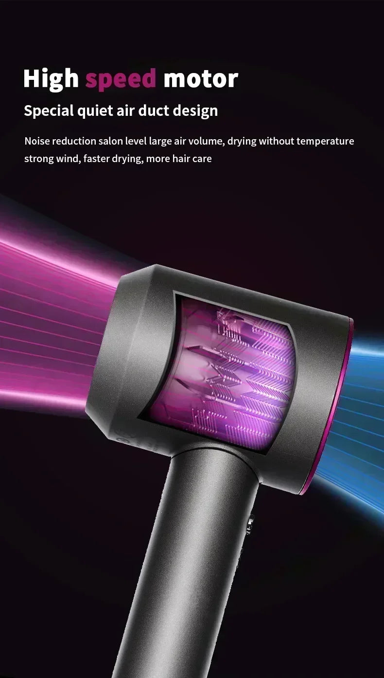 Ionen-Haartrockner mit Heiß- und Kaltluftfunktion – Leichtes 5-in-1-Profi-Styling-Tool für einfaches Föhnen