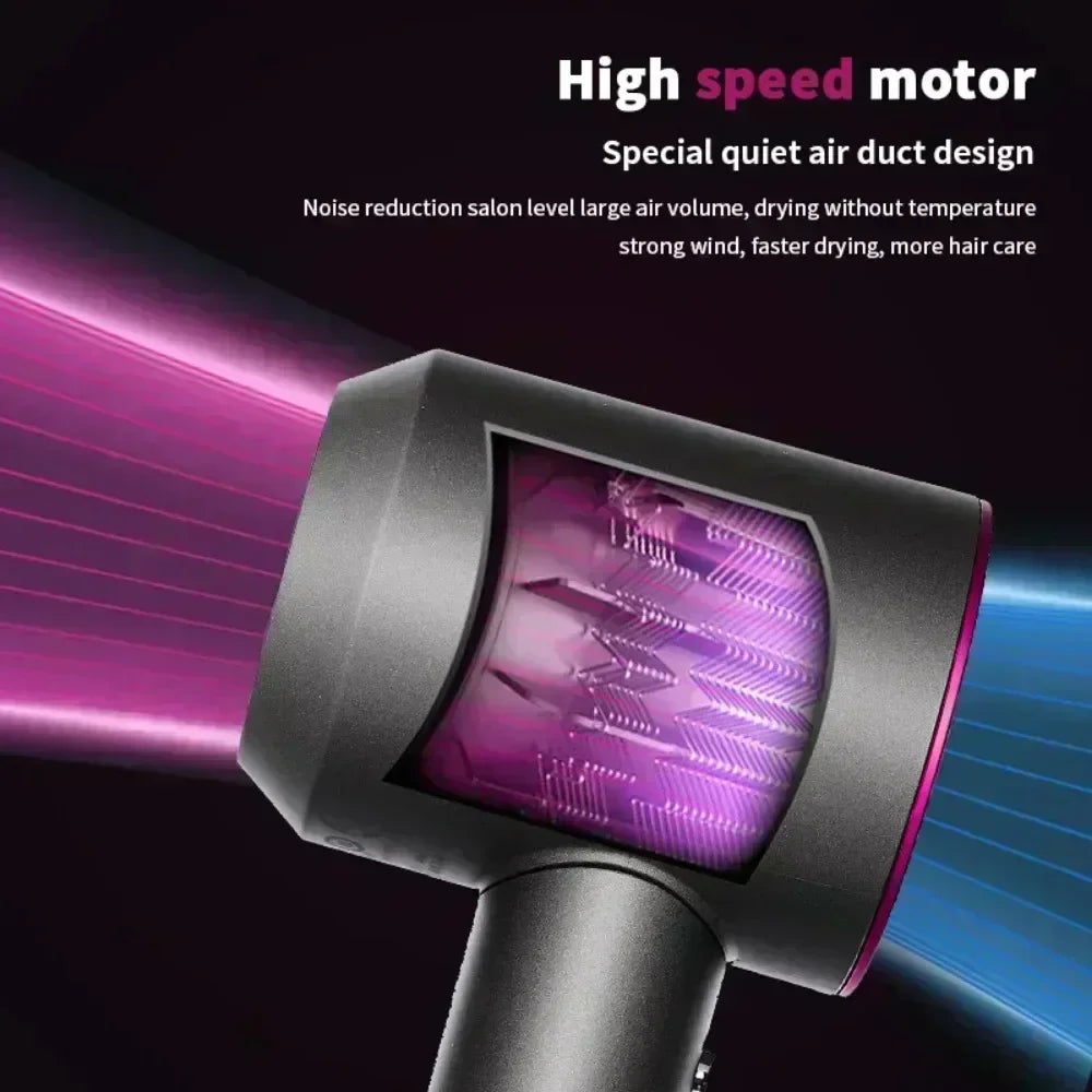 Ionen-Haartrockner mit Heiß- und Kaltluftfunktion – Leichtes 5-in-1-Profi-Styling-Tool für einfaches Föhnen
