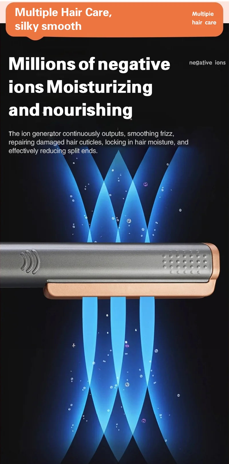 2 in 1 Hair Glätteisen - Föhn für Professional Haare Glätten