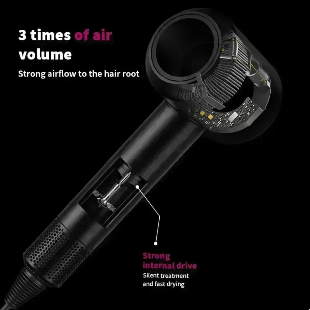 Ionen-Haartrockner mit Heiß- und Kaltluftfunktion – Leichtes 5-in-1-Profi-Styling-Tool für einfaches Föhnen