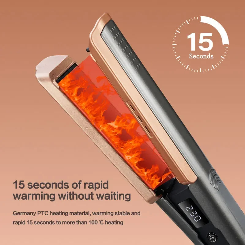 2 in 1 Hair Glätteisen - Föhn für Professional Haare Glätten