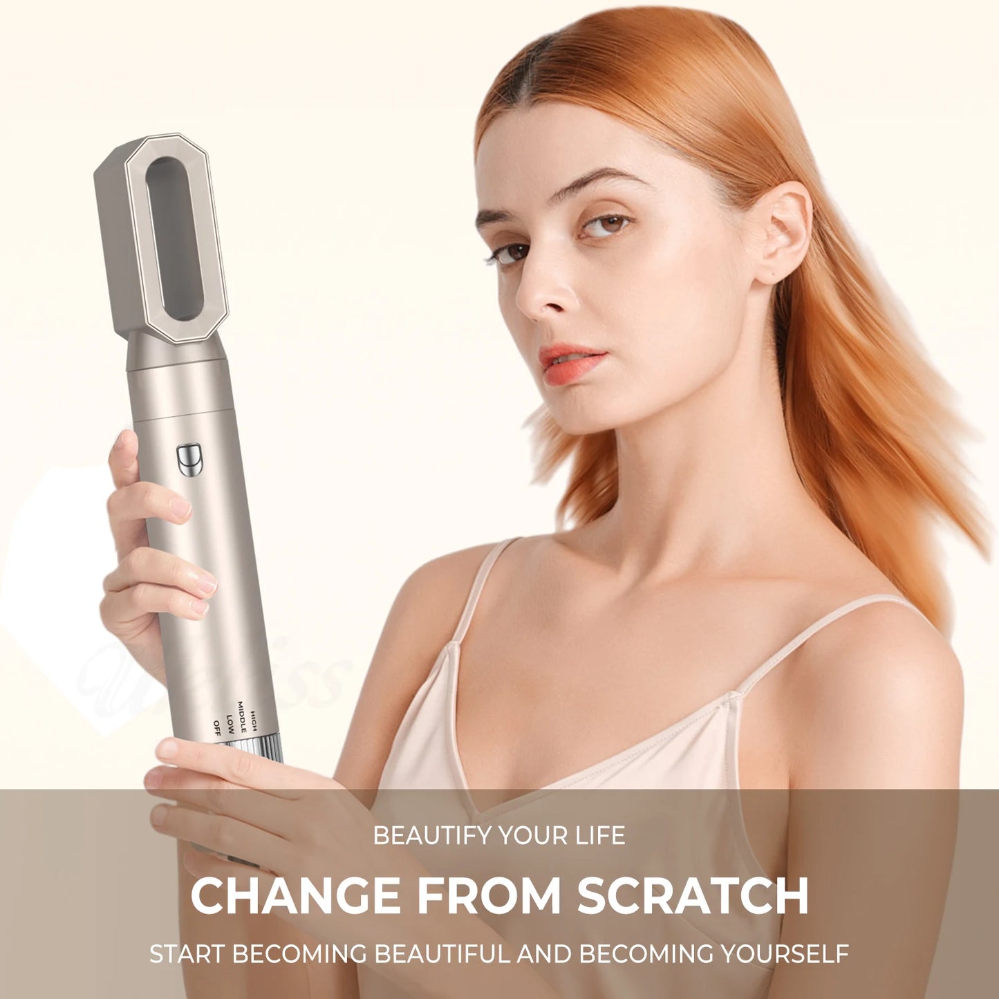 Professioneller Haartrockner 5-in-1 Haarstyler – Warmluftkamm, elektrische Heizbürste, Hochgeschwindigkeits-Föhn und Haarbürste