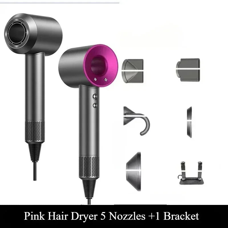 Ionen-Haartrockner mit Heiß- und Kaltluftfunktion – Leichtes 5-in-1-Profi-Styling-Tool für einfaches Föhnen