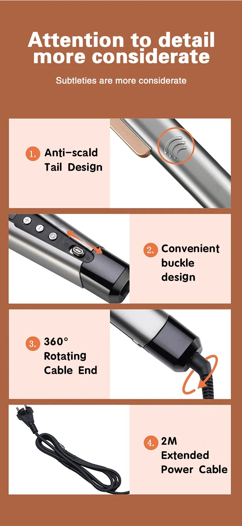 2 in 1 Hair Glätteisen - Föhn für Professional Haare Glätten