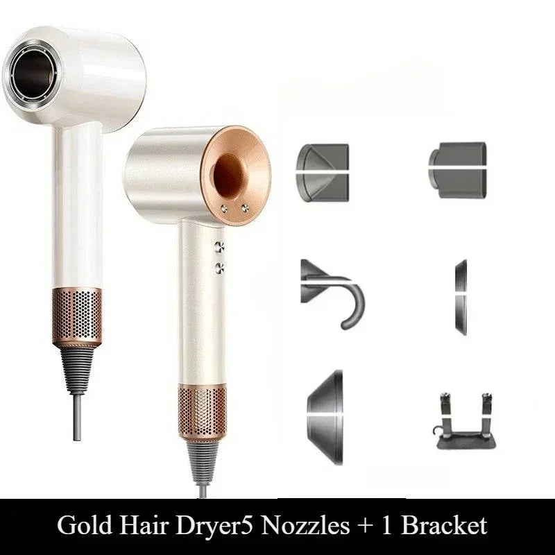 Ionen-Haartrockner mit Heiß- und Kaltluftfunktion – Leichtes 5-in-1-Profi-Styling-Tool für einfaches Föhnen