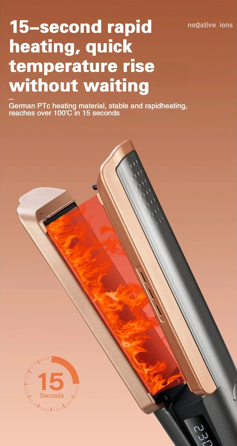 2 in 1 Hair Glätteisen - Föhn für Professional Haare Glätten