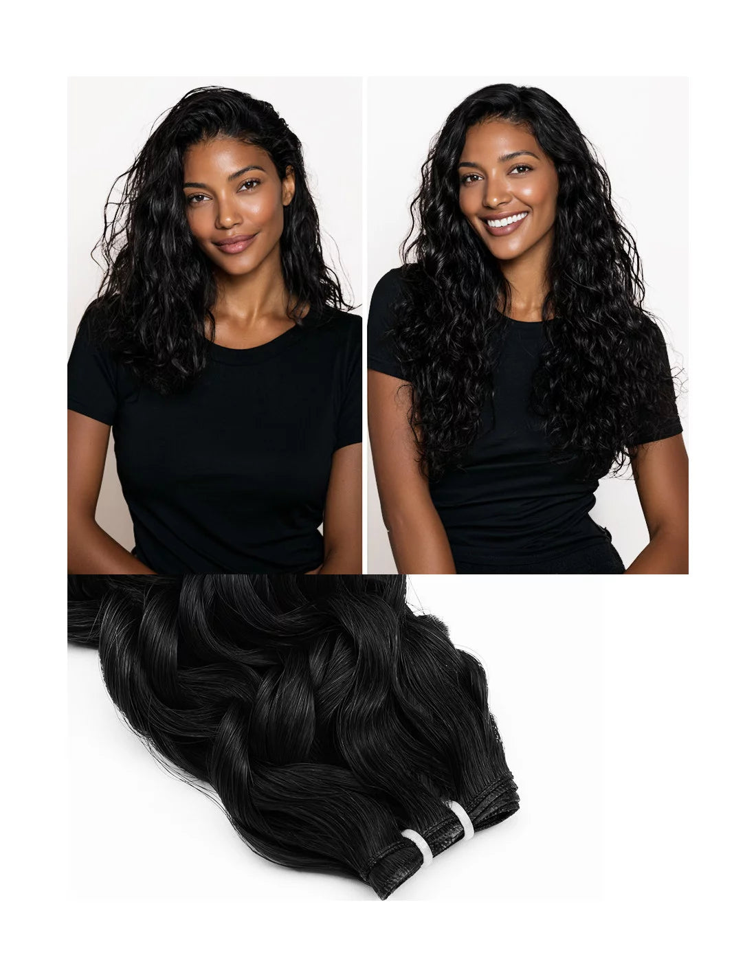 Indische Tempel Haar Tressen Weft Extensions